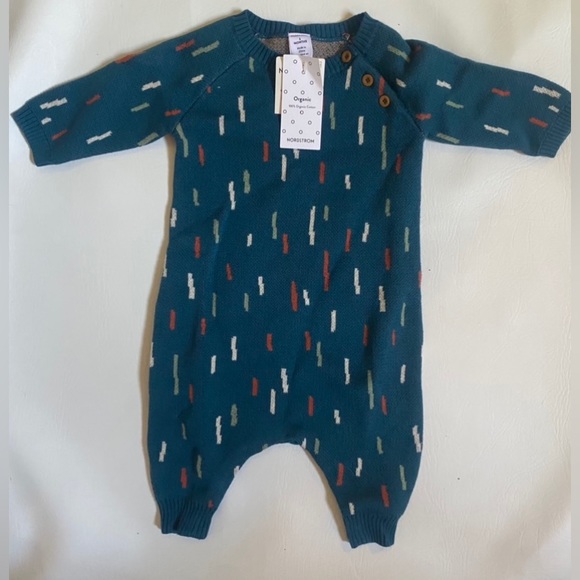 New Nordstrom’s Intarsia sweater knit 3month romper - Picture 4 of 4